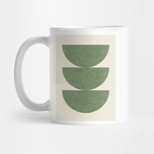 Half Circle 3 - Green Olive by moonlightprint